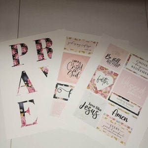 Prayer Board Kit, Printable Prayer Cards, Christian Wall Collage ...