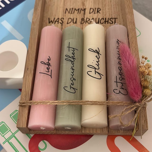 HolmCraft Kerzenset 'Nimm Dir Was Du Brauchst& Produktbild-Vorschau 11