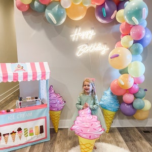 Ice Cream Balloons Ice Cream Party Decorations Sprinkle - Etsy