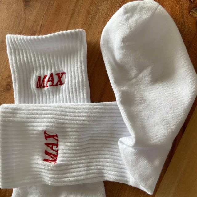 Glohox Custom Multi Names Socks - Personalized Socks Printed  Text on Socks Unisex Solid Socks Gifts for Men Women Boyfriend : Clothing,  Shoes & Jewelry