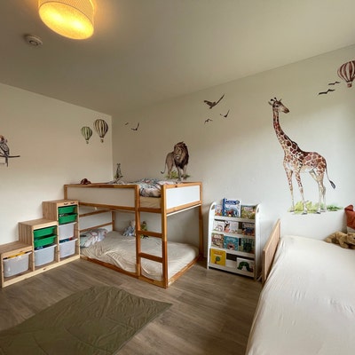 SAVANNA Wall Decal for Kids / Safari Giraffe Nursery Decor / Safari ...