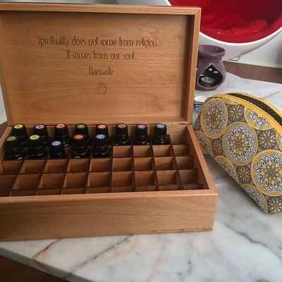 Wood Tea Box-keepsake Box-essentials Oils Box-tree of Life Design ...