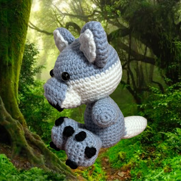 PATTERN: Amigurumi Wolf Pattern - Crochet Wolf Pattern - Will, the ...