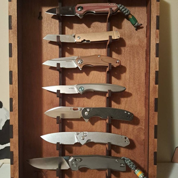 Knife Rack,pocket Knife Shelf,rustic Knife Barn,knife Display,knife ...