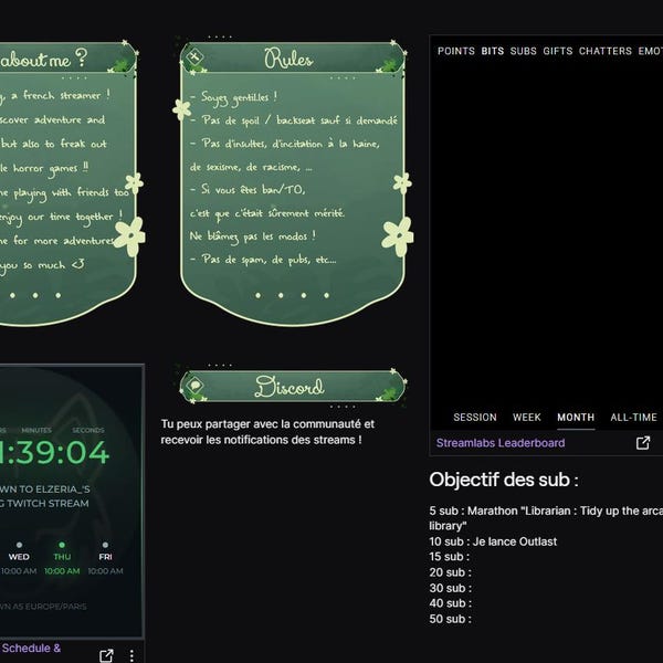 Animated Verdant Veil Stream Overlay: Cozy Green Jungle for Twitch ...