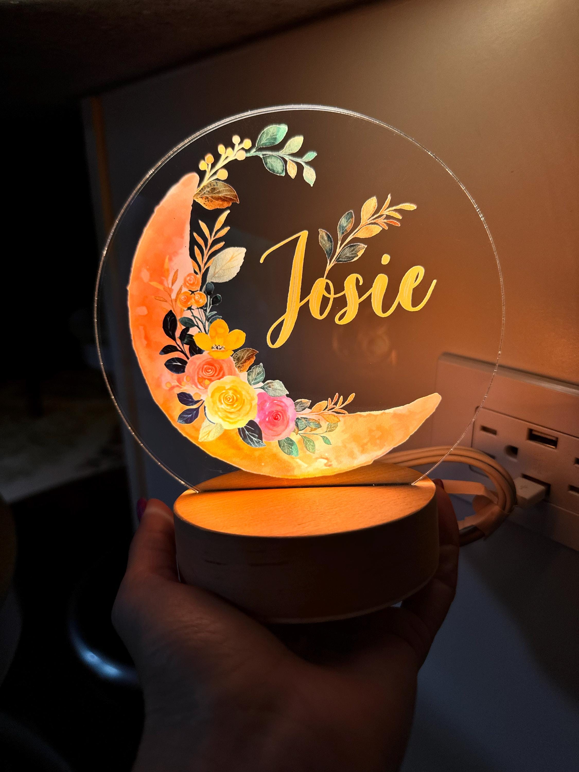 Baby Girl Gift, Personalized Night Light for Kids, Custom Night Light, Infant Gift, Personalized Lamp, Name Night Light