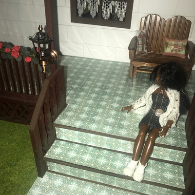 12 Dollhouse Tiles Flooring Patterns A4 Printable Sheet Instant ...