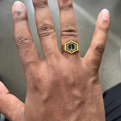 Custom Signet Ring, Family Crest Silver Ring, Personalized