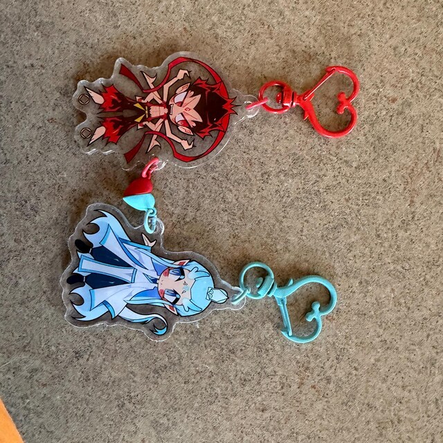 Ne Zha & Ao Bing Heart Magnet Keychain - Etsy