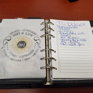 PRINTED True A6 Lined Checklist Insert Lined Planner Pages to Do List ...