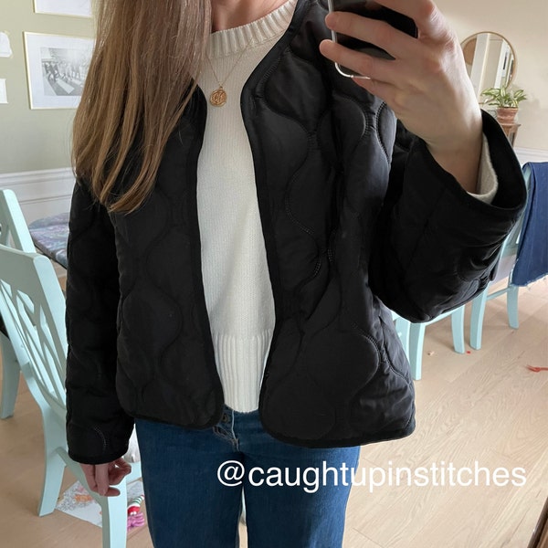 Womens Reversible Quilted Jacket Sewing Pattern (digital Download PDF ...