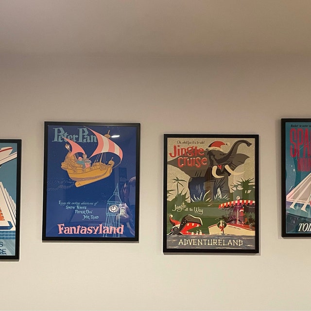 ディズニー　ポスター　スペースマウンテン　ディズニーグッズ スペース マウンテン ポスター ビンテージ ディズニー