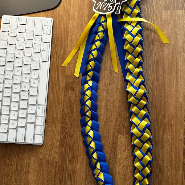 Customizable Graduation Ribbon Lei | Class of 2026 | Seniors ...