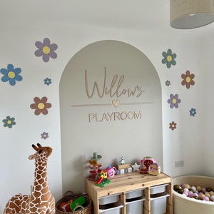 Personalised Playroom Sign Wooden Wall Script Art - Etsy
