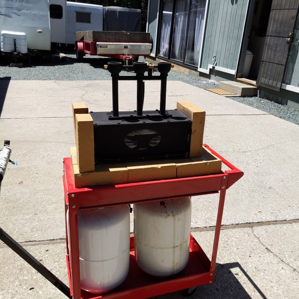 Diamondback Ironworks Series 1 Three Burner Gas Forge Blacksmith ...