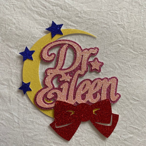 PERSONALIZED Sailor Moon Inspired Name Glitter Die Cut/party ...