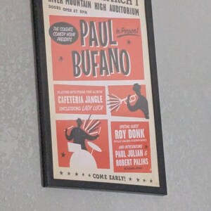 Paul Bufano / Roy Donk Vintage Jazz Poster Inspired by I Think You