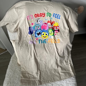 Inside Out It's Okay To Feel All Shirt, Disney Shirts, Mental Health Kids Shirt, Inside Out Sweatshirt, Inside Out Characters Shirt