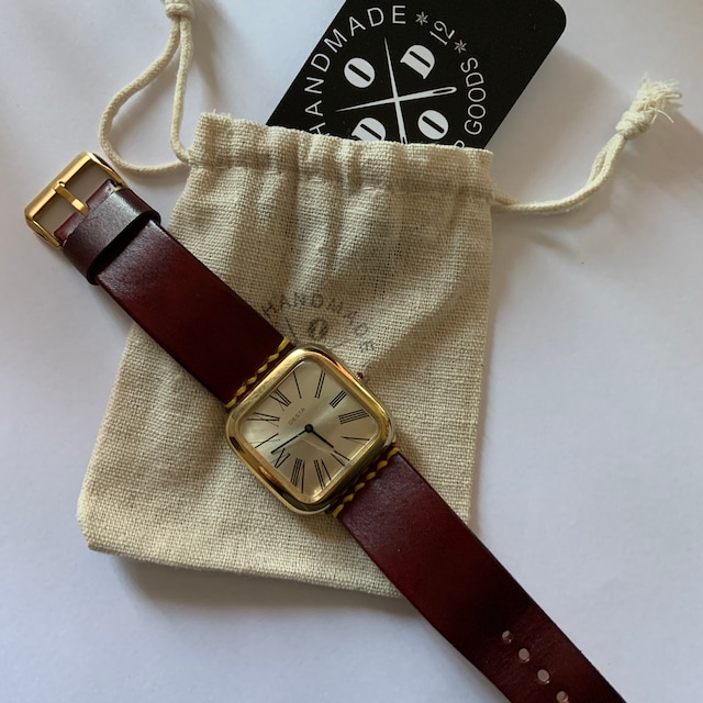 Brown Leather Watch Band Personalized Gold Buckle Watch Strap 12 Mm 14 Mm Watch Strap 16 Mm 18 Mm Watch Strap 20 Mm 22 Mm Watch Strap 24 Mm Etsy