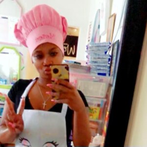 Ieshia lade till en bild av sitt köp