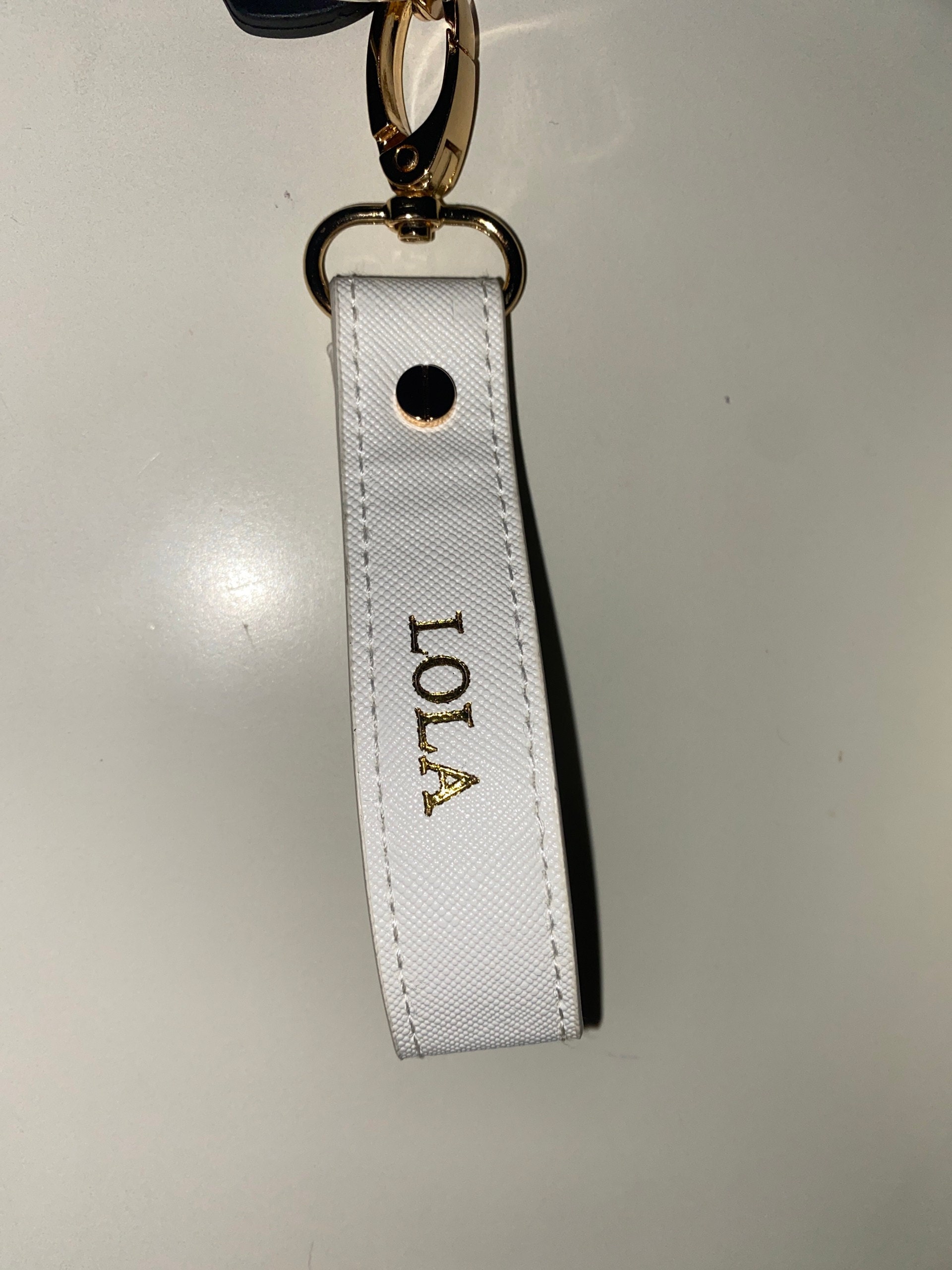 Personalisierter großer Loop-Schlüsselanhänger - Personalisierter Schlüsselring - Armband-Schlüsselanhänger - Taschenanhänger - Autoanhänger - Geschenke für Sie - Gepäckanhänger