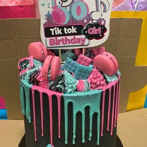 Pop It Fidget Toy Cake Topper Birthday Party Personalized - Etsy
