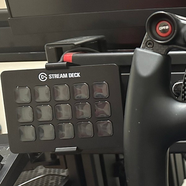 Sim Racing Stream Deck MK1 MK2 Mount: 2-axis Adjustable Sim Rig Cockpit ...