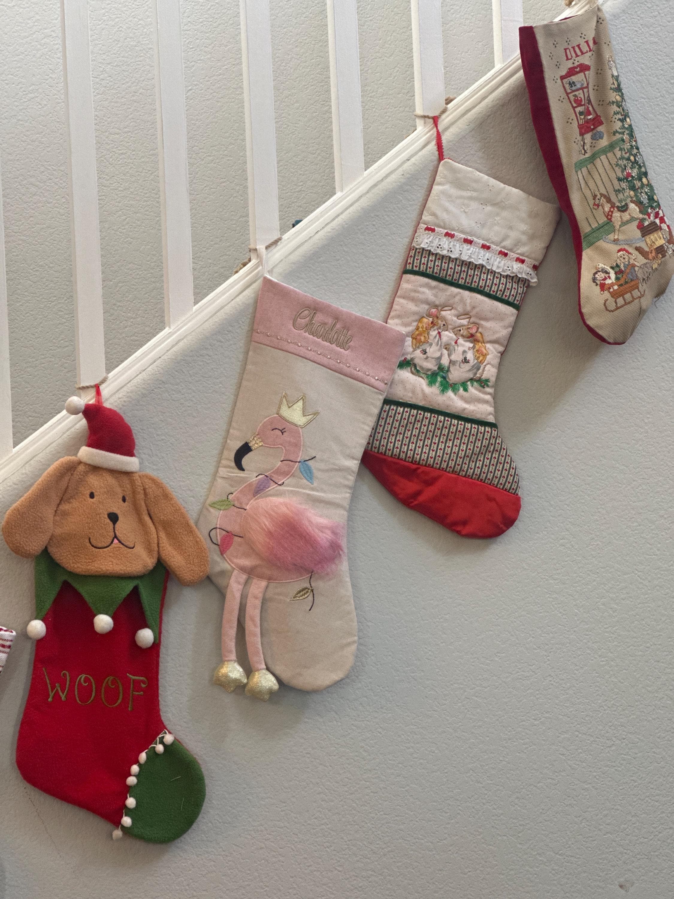 Personalized Christmas Stocking for Girls: Mermaid, Ballerina, Unicorn