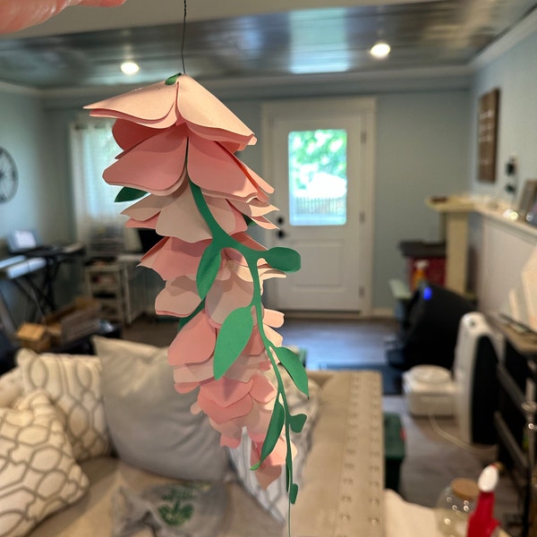 DIY Paper Wisteria Flower Template and Tutorial, Birthday Decor, Baby ...