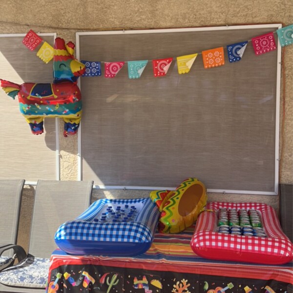 Nacho Party Balloon Letters - 16" Foil Balloons Set For Mexican Fiesta & Taco Themed Decoration - View #7