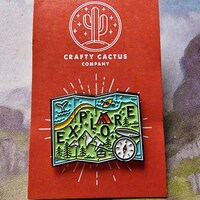 Explore Map Enamel Pin Badge, a Great Pin for Those Adventurous People ...
