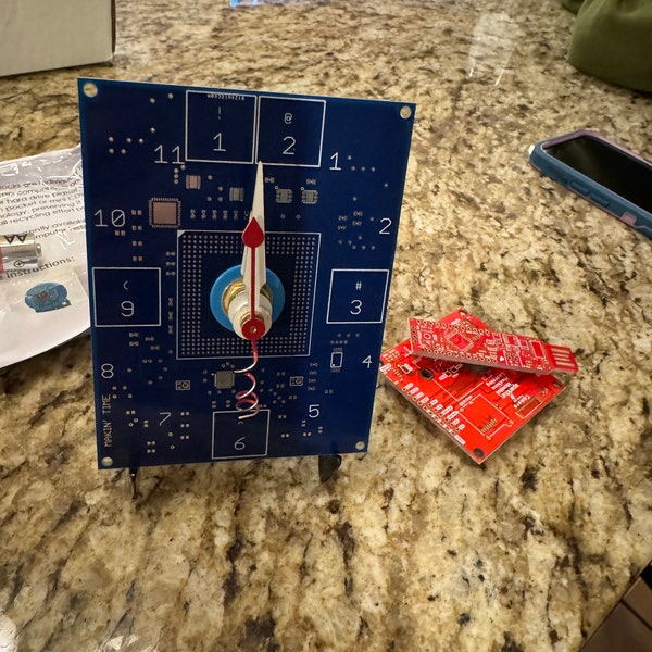 Clock Hours Face on Dbl Cds on 80’s Vintage Circuit Board Clock, Boards ...