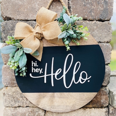 Hi. Hey. Hello. SVG Welcome Design - Etsy