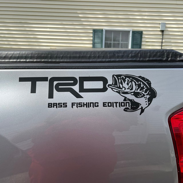 TRD Bass Fishing Racing Development Decals Fits Toyota Tacoma