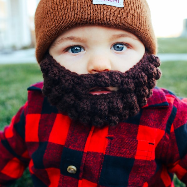 Handmade Crochet Beard With Ear Loops Detachable Yarn Beard Costume handmade-crochet-beard-with-ear-loops-detachable-yarn-beard-costume