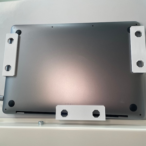 Under Desk Laptop Holder, 2 Sizes Add on Under Table Laptop/keyboard ...