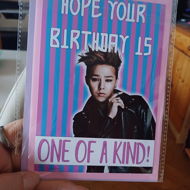 G-dragon Birthday Card Kpop BIGBANG Korea Hallyu - Etsy