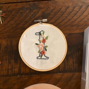 花柄数字刺繍パターン 0-100：初心者向け手縫い（PDFパターン＋動画