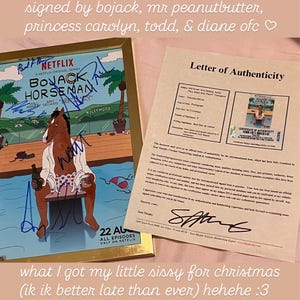 HWC Trading A3 FR Bojack Horseman Will Arnett Gifts Affiche Imprimée Avec Autographe Pour Les Fans De Souvenirs TV – Cadre A3