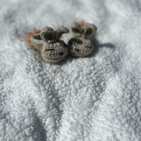 CROCHET PATTERN #204 Baby Booties Bunny Slipper - Instant Download ...