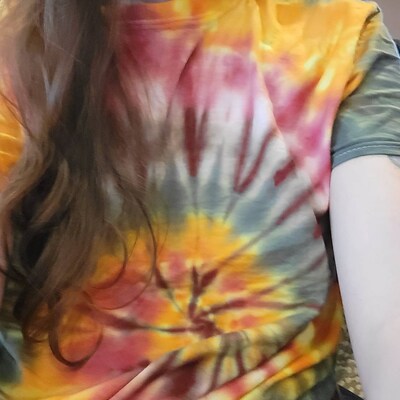 mardi gras tie dye shirt