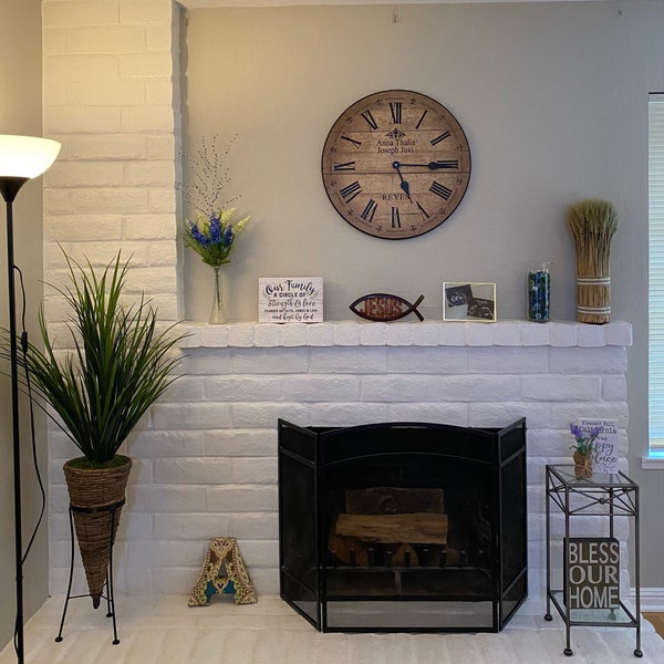 Barnwood Tan Wall Clock, 8 Sizes!!, EXTRA Quiet Mechanism, Lifetime ...