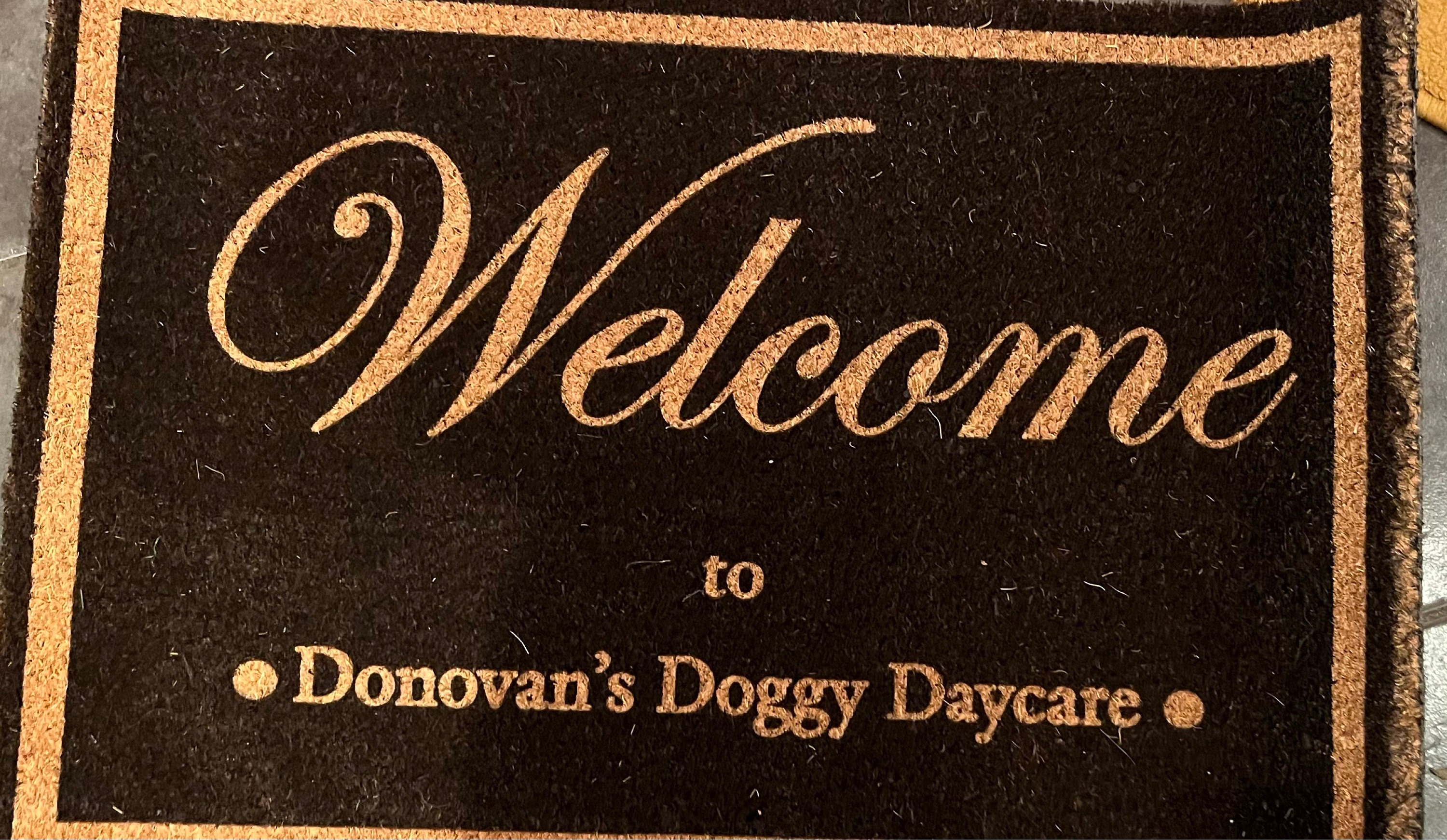 Custom Doormat with Welcome and name | Coir Door mat | Personalised Welcome Rug | Front door Mat