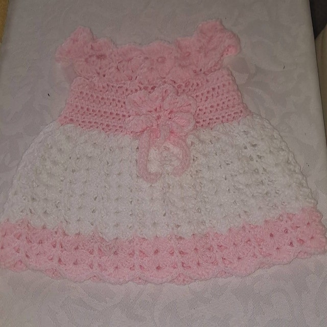 PDF Crochet Baby Dress Pattern, Almost Free Crochet Pattern, 0-3 Months  Pink Baby Dress, Baby Dress Pattern Only, Pattern Instant Download - Etsy