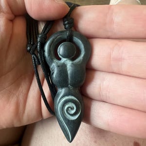 Spiral Goddess Pendant | Celtic Triple Goddess Necklace Charm