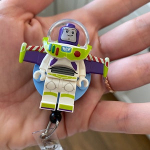 Buzz Lightyear™ Badge Reel Made With LEGO® Minifigure™ Pediatric