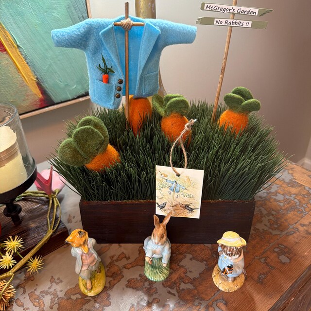 Peter Rabbit Jacket Decor, Mcgregor's Garden Sign, Baby Shower
