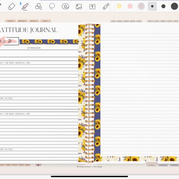 Printable Washi Tape Stickers, Sunflower Planner Stickers, Summer ...