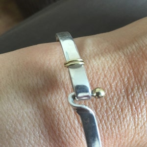 希少な1997年製ティファニー18金ゴールド＆シルバーフック＆アイ