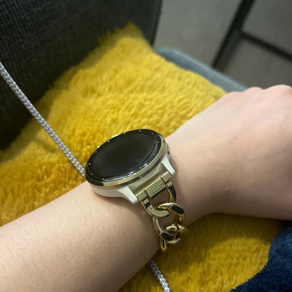 Affordable Stylish 23K-Rose-Gold-And-Black-Ion-Plated-Steel 28 mm Watch Wristband 4558_K0033178 main image 0